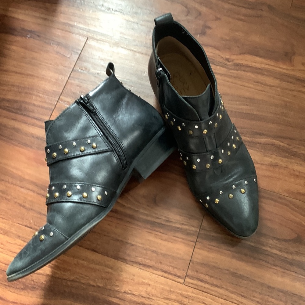 3 for 30. Black studded ankle booties